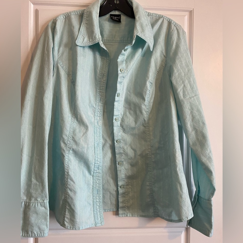 Tribal size 14 woman’s button down dress shirt